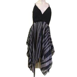 NEW LOREN Navy & Ivory Backless Spaghetti Strap Dress Women’s Size XL